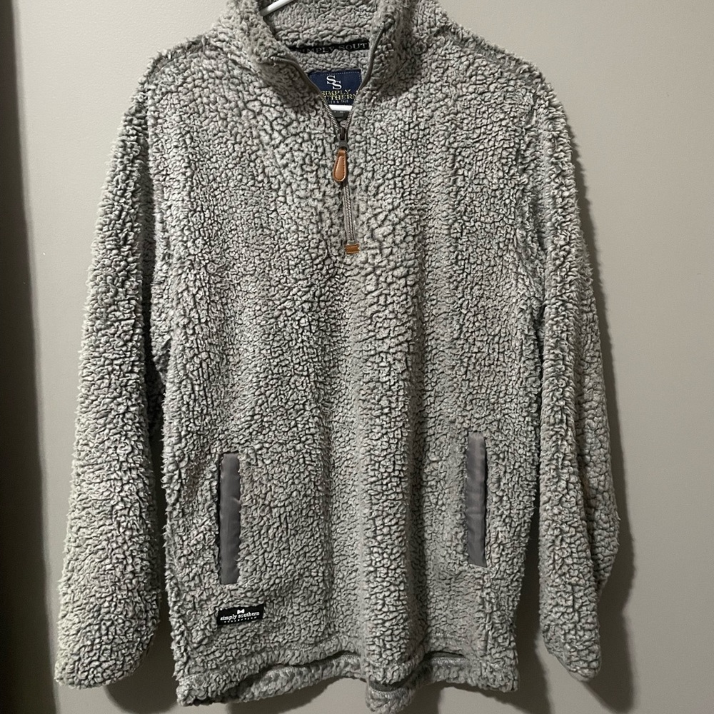 simply souther sherpa , size medium , grey
